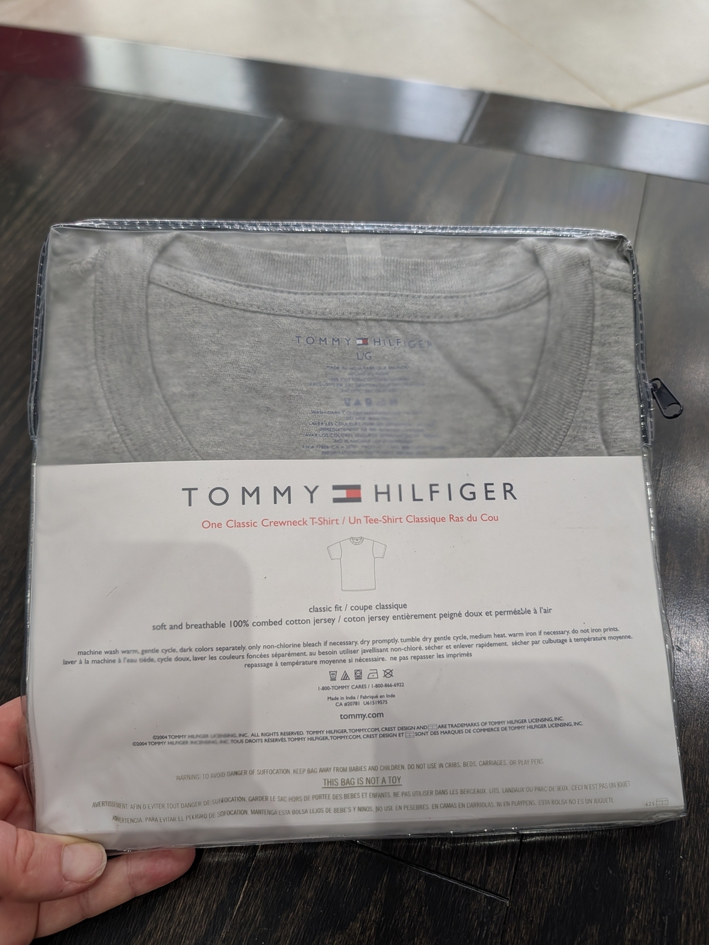 2/$30 Tommy Hilfiger Men’s Classic Crewneck T-Shirt – L Gray